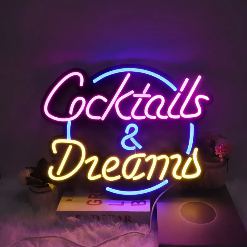 Cocktails & Dreams - Led skilti